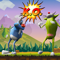 oggy oggy fighting monster