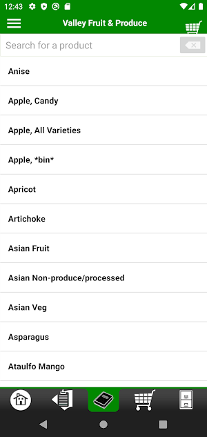 Valley Produce CheckOut Screenshot 3