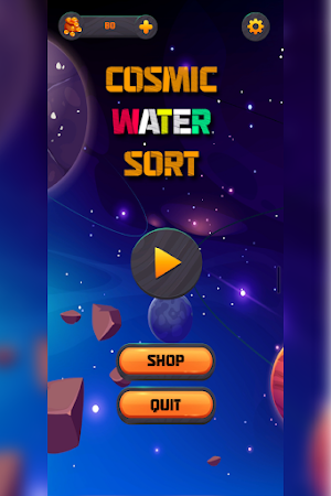 Cosmic Water Sort - Puzzle Screenshot 0