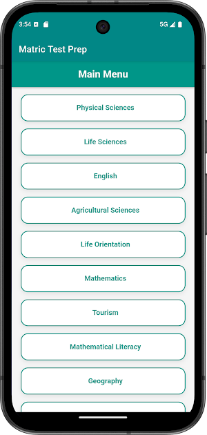 Matric Prep Tests Screenshot 3