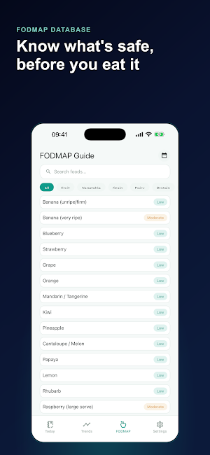 IBS & FODMAP Log - Gut Health Screenshot 1
