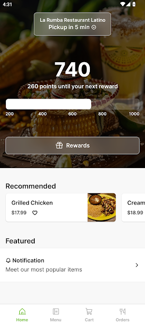 La Rumba Restaurant Latino Screenshot 0