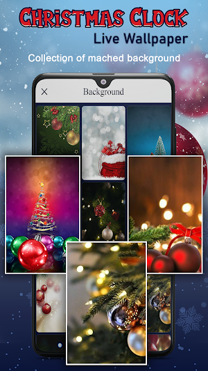 Christmas Clock Live Wallpaper Screenshot 3