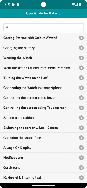 User guide for Galaxy Watch 5 Screenshot 3