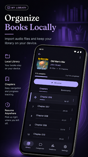 Audia offline audiobook player Screenshot 2