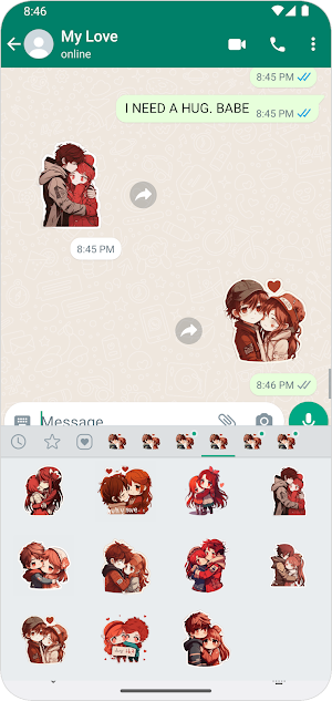Love Couple Stickers WASticker Screenshot 3