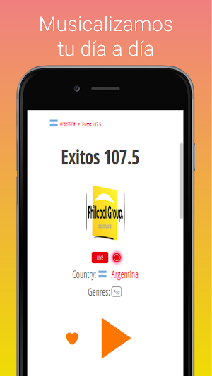 Exitos 107.5 Screenshot 1