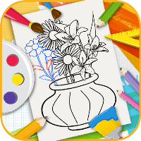 Learn to Draw Beautiful Flowers - Drawing Book