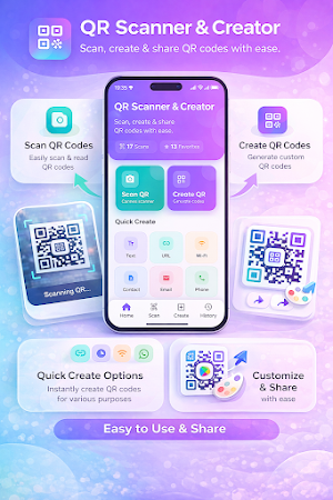 QR Generator & QR Code Scanner Screenshot 0