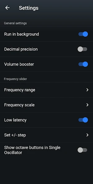 Frequency Generator (Sound) Screenshot 2