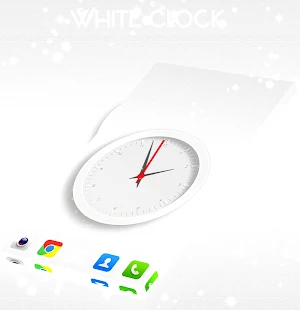Simple White Clock 2021 screenshot 1