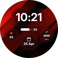 Liquid Glass Watch Face