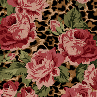 Leopard Print and Roses Theme