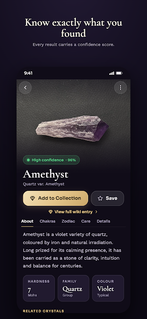 Crystal ID - AI Gem Scanner Screenshot 0