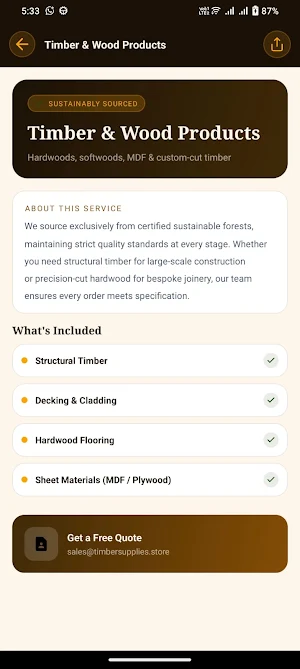 Timber Supplies Screenshot 1