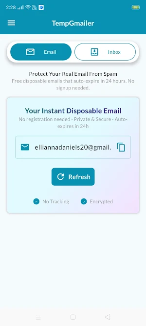TempGmailer - Temporary Email Screenshot 0