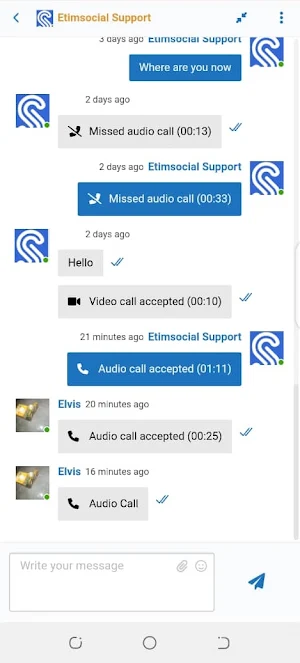 Etimsocial Chat Messenger Screenshot 2