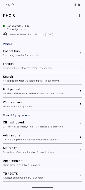 PHCIS Screenshot 0