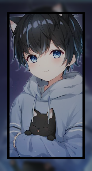 Anime Cat Boy Wallpaper HD Screenshot 3