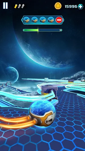 Space Rolling Balls Race Screenshot 1