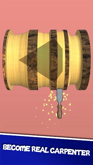 Wood Carving 3D - Turning Game Screenshot 1