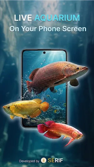 3D Fish Aqua Live Wallpaper Screenshot 0