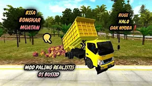 Mod BussID Truk Viral Tumpah Screenshot 3
