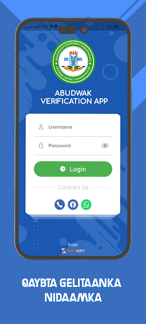 Abudwak Verification App Screenshot 0