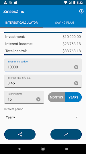 ZinsesZins - Yield calculator Screenshot 0