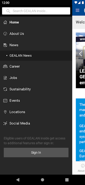 GEALAN inside Screenshot 1
