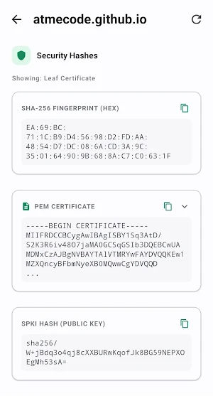 CertWatch: SSL/TLS Certificate Screenshot 3