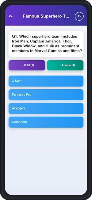 Superheroes Trivia Quiz Screenshot 3