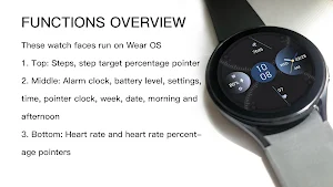 Hidden Grey Blue For Wear OS Screenshot 0