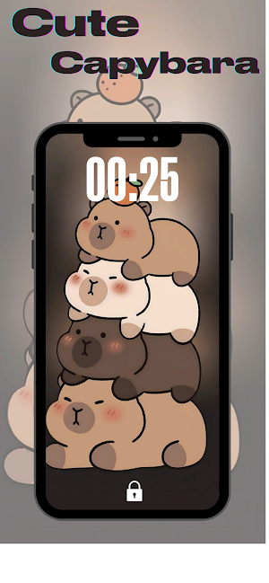 Cute Capybara Wallpaper Screenshot 0