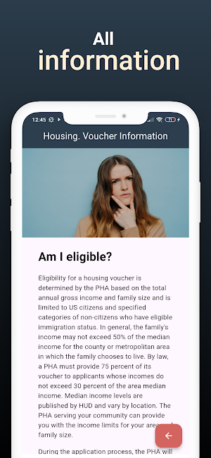 Housing. Voucher Information Screenshot 2