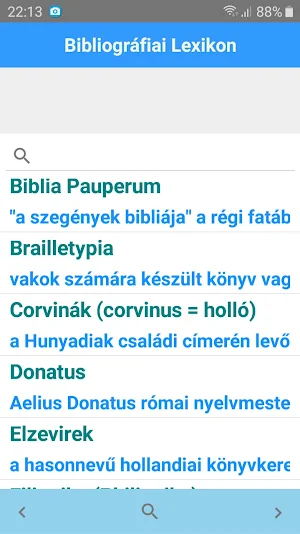 Bibliográfiai Lexikon Screenshot 1