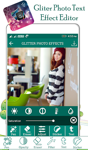 Glitter Photo Text Effect Screenshot 2
