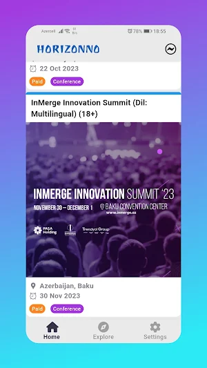 Horizonno - Explore Events Screenshot 3