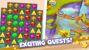 Jewel Wise Match 3 Puzzle Game Screenshot 1