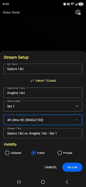 VolleyballStream for YouTube Screenshot 1