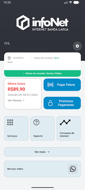 INFONET PROVEDOR DE INTERNET Screenshot 1