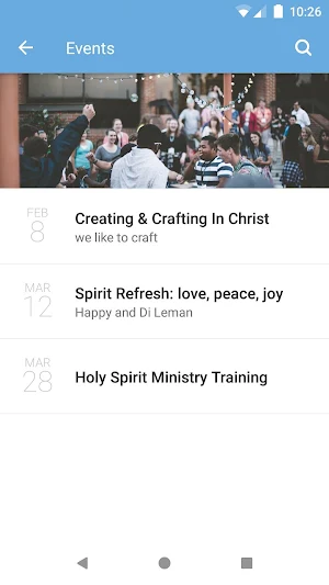 University Vineyard Church App Screenshot 2