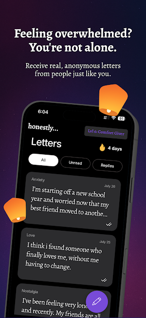 Honestly: Anonymous Letters Screenshot 0