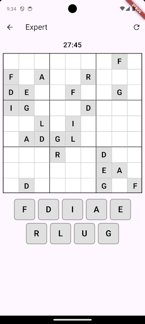 PG Word Sudoku Screenshot 3