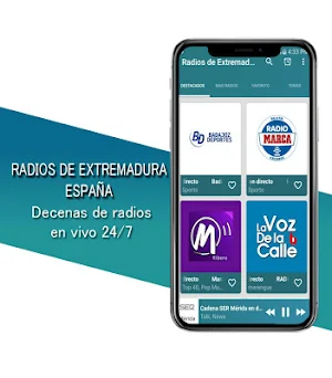 Radios of Extremadura Spain Screenshot 0