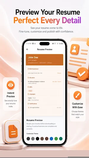 Resume Builder - CV Maker App Screenshot 1