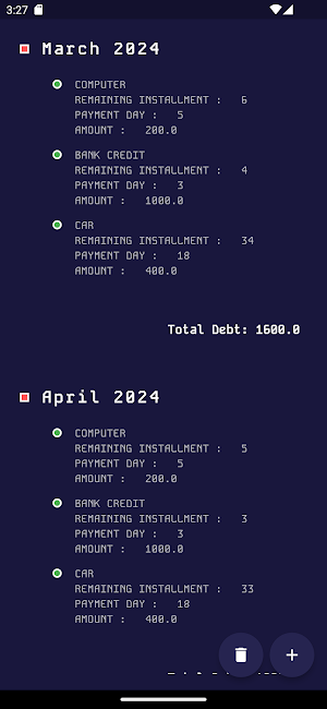 Debt Tracker Screenshot 1