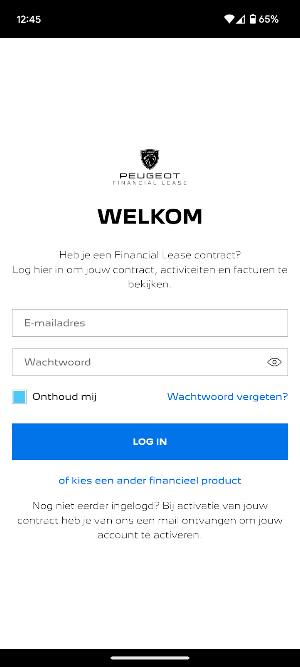 Peugeot Lease Screenshot 2