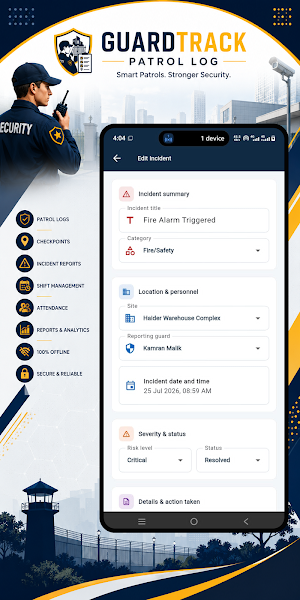 GuardTrack: Patrol Log Screenshot 3