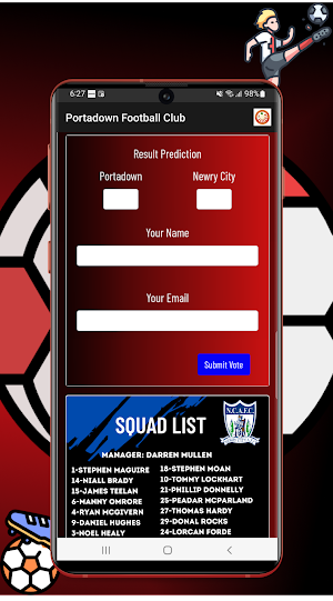 Portadown Football Club Screenshot 2